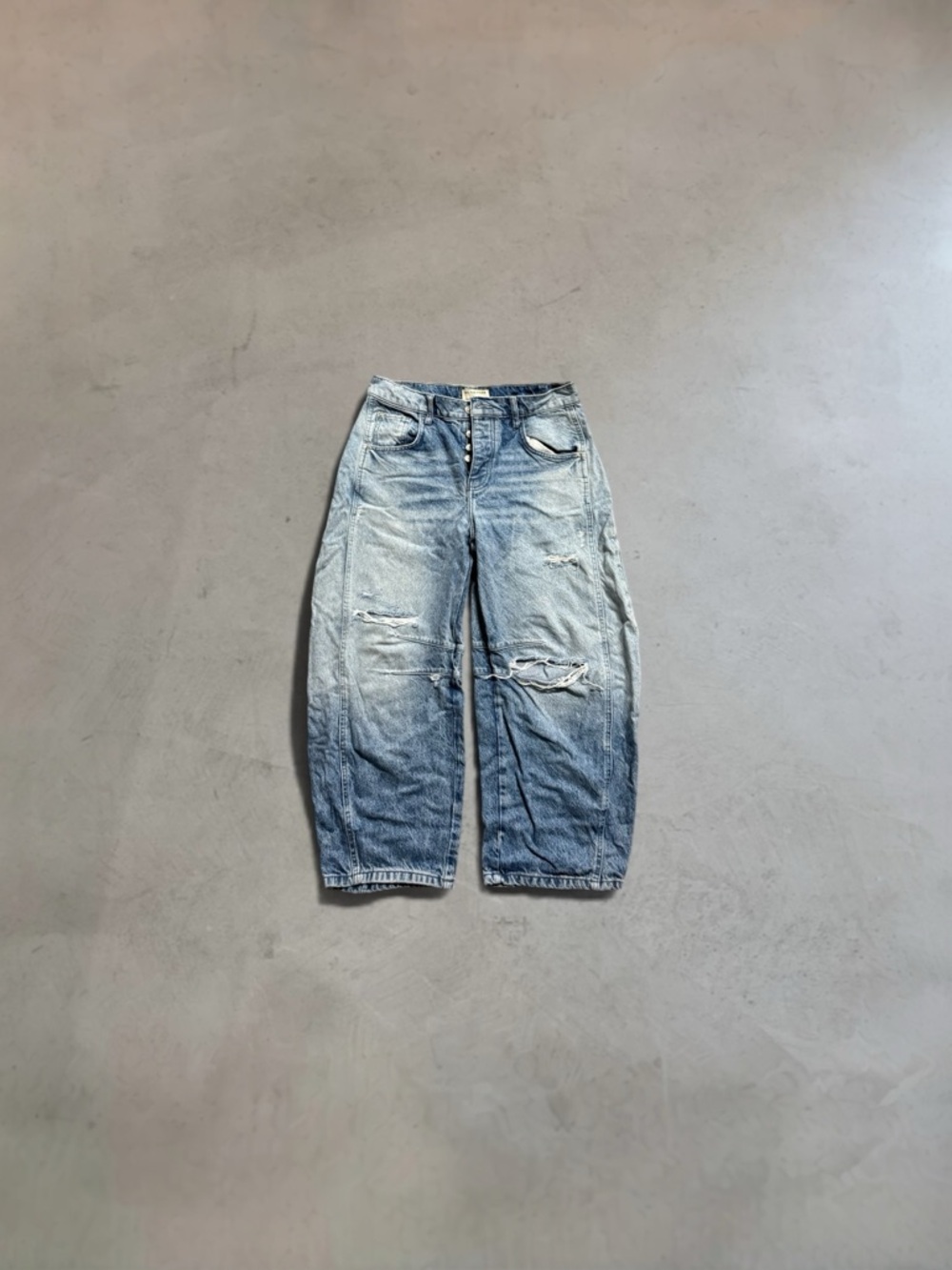 Free People We The Free Good Luck Barrel Jeans